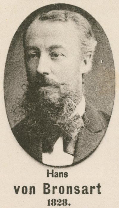 Hans von Bronsart (gravür) by English School