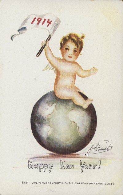 Yeni Yılınız Kutlu Olsun Kartı, 1914 by English School