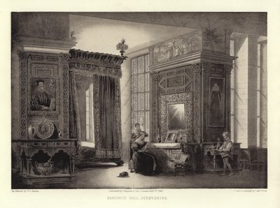 Hardwick Salonu, Derbyshire by English School