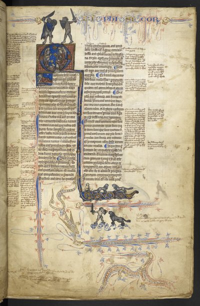 Harley MS 3487, f.4r Aristoteles Physica, 