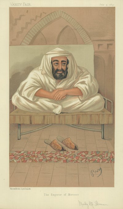 Hassan I, Fas İmparatoru by English School