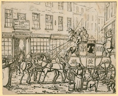 Hatchets New White Horse Mahzeni, bira evi, Drury Lane, Londra by English School