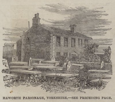 Haworth Parsonage, Yorkshire (gravür) by English School