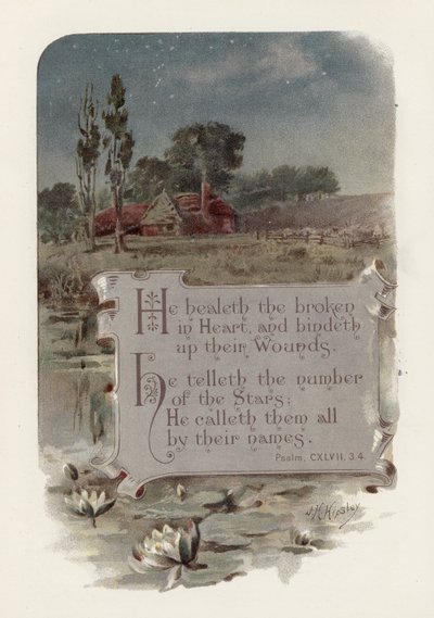 Kalbi Kırık Olanları İyileştirir (chromolitho) by English School