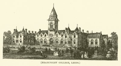 Headingley College, Leeds (gravür) by English School