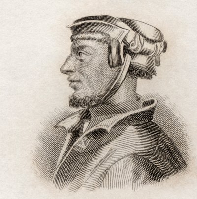 Heinrich Cornelius Agrippa von Nettesheim, 1825 (gravür) by English School