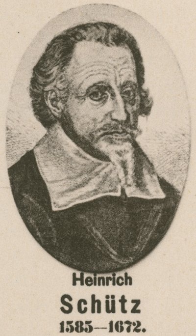 Heinrich Schutz (gravür) by English School