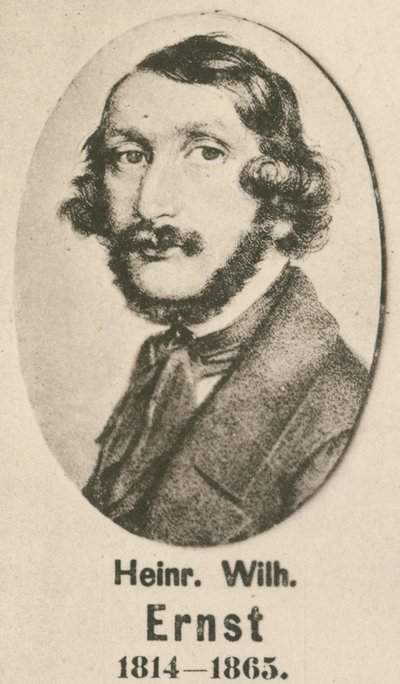 Heinrich Wilhelm Ernst (gravür) by English School