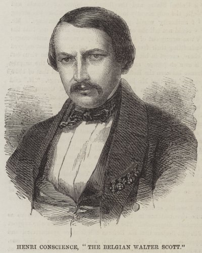 Henri Vicdan, "Belçikalı Walter Scott" (gravür) by English School