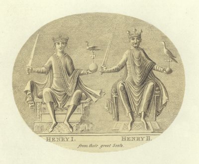 Henri I ve Henry II, İngiltere Kralları by English School