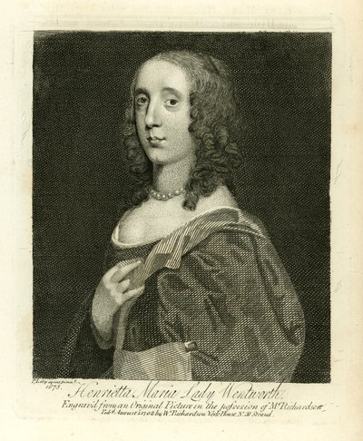 Henrietta Maria, Leydi Wentworth by English School