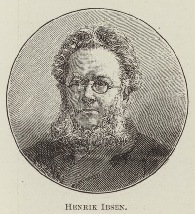 Henrik Ibsen (gravür) by English School