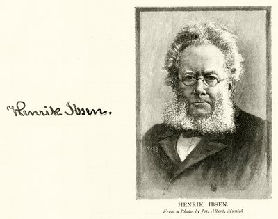 Henrik Ibsen (gravür) by English School
