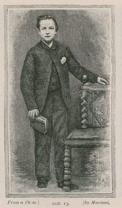 Henry Arthur Jones, oyun yazarı, 13 yaşında by English School