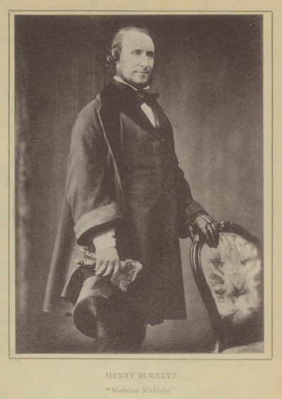 Henry Burnett, Nicholas Nickleby (taş) by English School