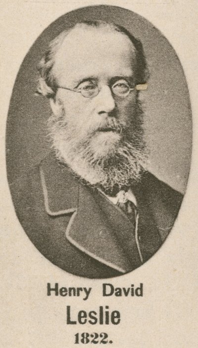 Henry David Leslie (gravür) by English School