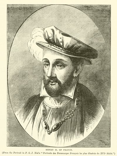 Fransa Henry II (gravür) by English School
