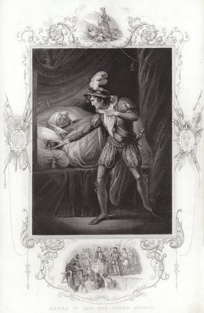 Henry IV ve genç prens by English School