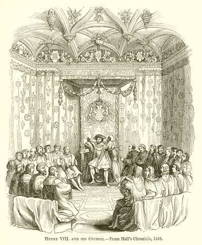 Henry VIII ve Konseyi by English School