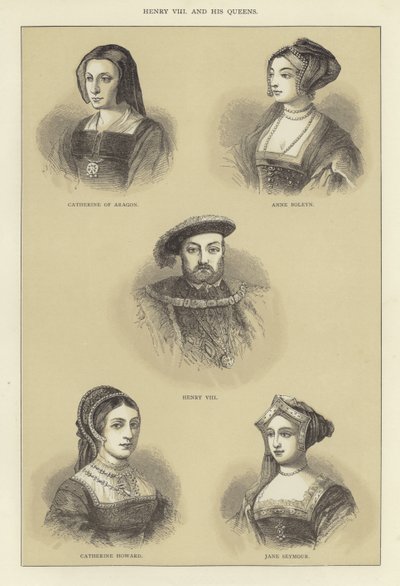 Henry VIII ve Kraliçeleri by English School