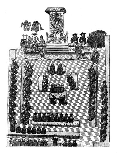 Parlamentoda Henry VIII by English School