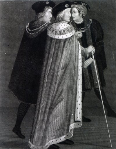 Henry VII ile Richard Empson ve Sir Edmund Dudley (gravür) by English School
