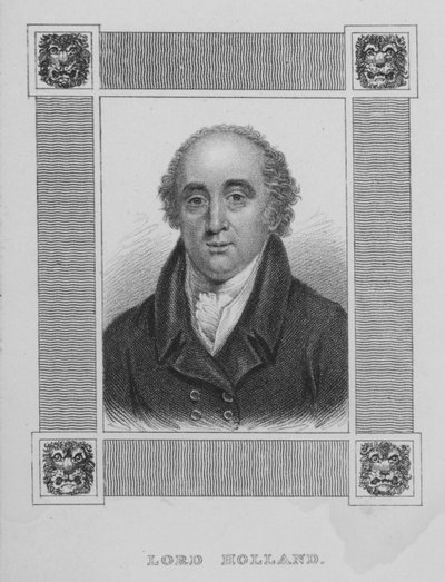 Henry Vassall-Fox, 3 Baron Hollanda, İngiliz Whig politikacı by English School