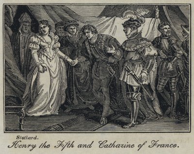 Beşinci Henry ve Fransa'nın Catharine by English School