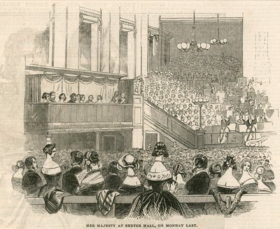 Majesteleri Kraliçe Victoria, Exeter Hall, Strand, Londra