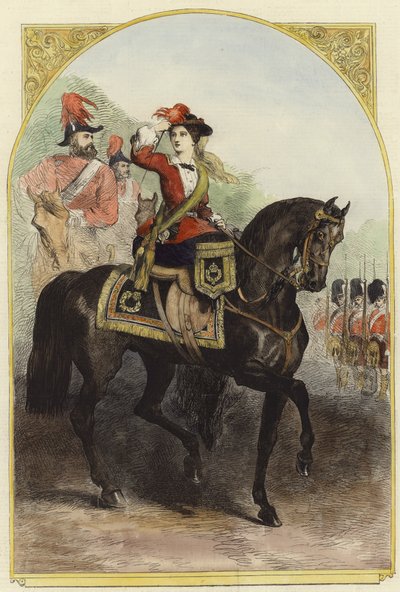 Majesteleri kamptaki yeni askeri kostümüyle by English School