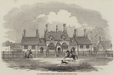 Majestelerinin Okulları, Windsor Great Park (gravür) by English School