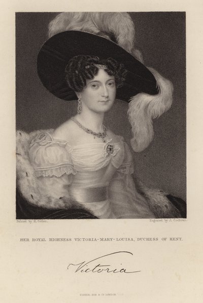 Ekselansları Victoria Mary Louisa by English School