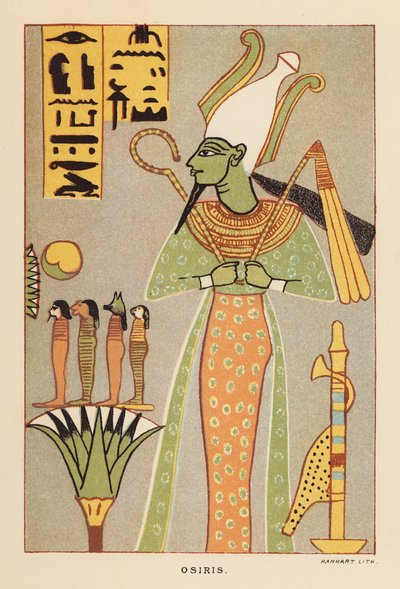 Herodot: Osiris (renkli taş baskı) by English School