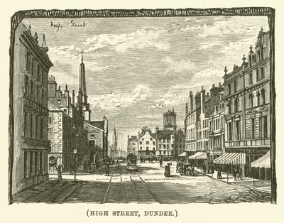 High Street, Dundee (gravür) by English School