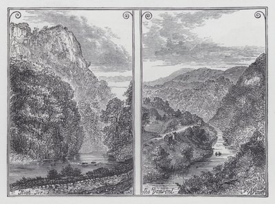 Yüksek Tor, Derwent (gravür) by English School
