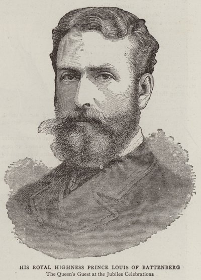 Ekselansları Battenberg Prensi Louis (gravür) by English School