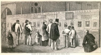 St Benets Misyon Salonu ve Okulları önünde istifleme, Stepney by English School