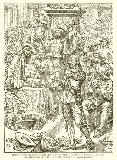 Hak Dilekçesinin Sürdürülmesinin Geçirilmesinde Avam Kamarası Başkanının Başkanda Bulunması, 2 Mart 1629 by English School