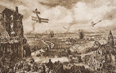 Bir Alman Saldırısını Durdurmak, Armentieres, Belçika, H.G. Wells