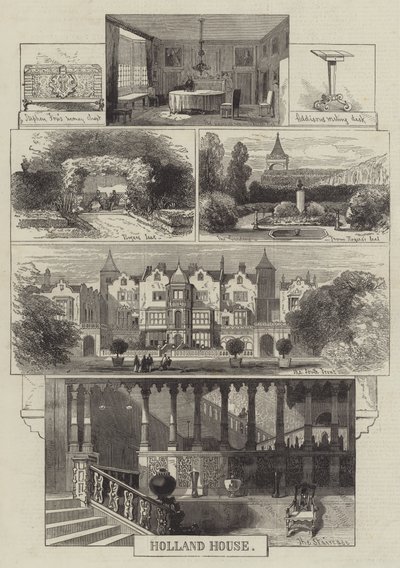 Hollanda Evi (gravür) by English School