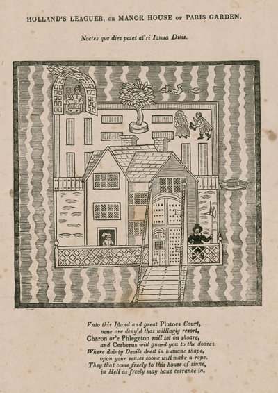 Hollands Leaguer veya Manor House of Paris Garden, Londra by English School