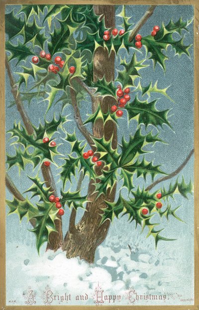 Holly Ağacı, Noel Kartı by English School