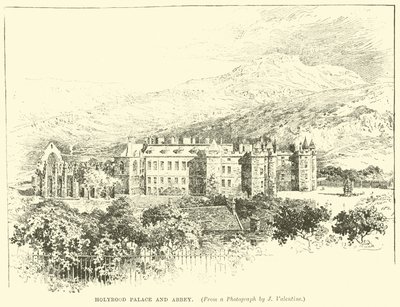 Holyrood Sarayı ve Manastırı by English School