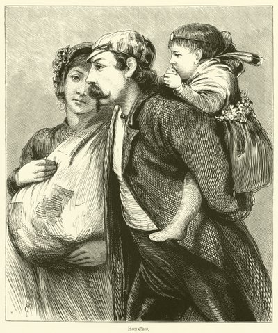 Evsiz (gravür) by English School