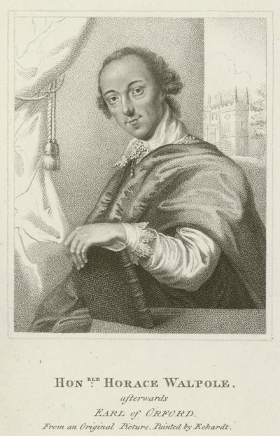 Sayın Horace Walpole, sonradan Orford Kontu (gravür) by English School