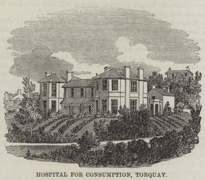 Tüketim Hastanesi, Torquay (gravür) by English School