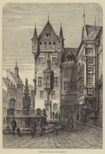 Nassau Evi, Nürnberg (gravür) by English School