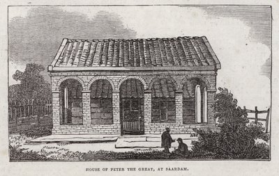 Büyük Peter Evi, Saardam (gravür) by English School