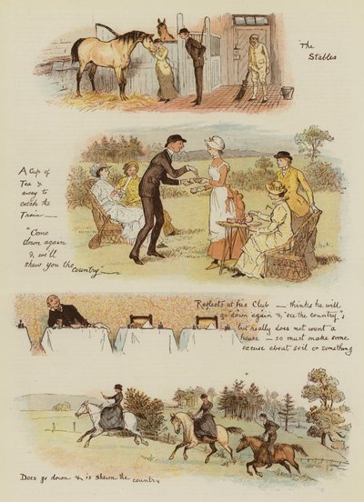 Tankerville Smith Bir Kır Evini Nasıl Aldı (kromolito) by English School