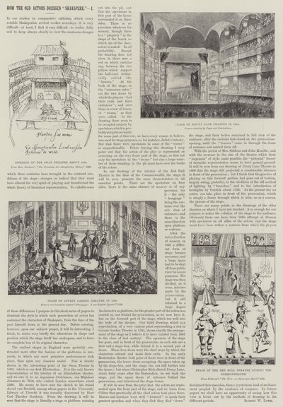 Eski Aktörler "Shakspere" (gravür) nasıl giyindi by English School